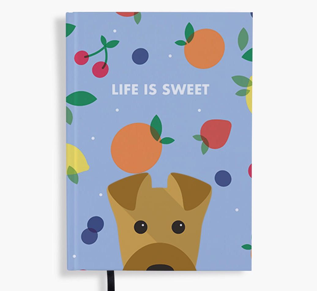 Life Is Sweet: Personalized {breedFullName} Notebook