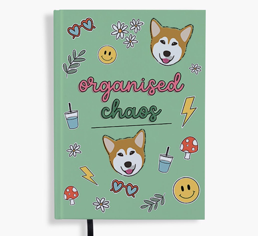 Organised Chaos: Personalised {breedFullName} Notebook