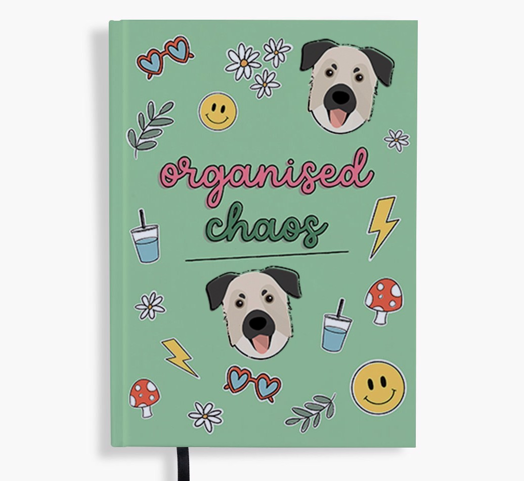 Organised Chaos: Personalised {breedFullName} Notebook