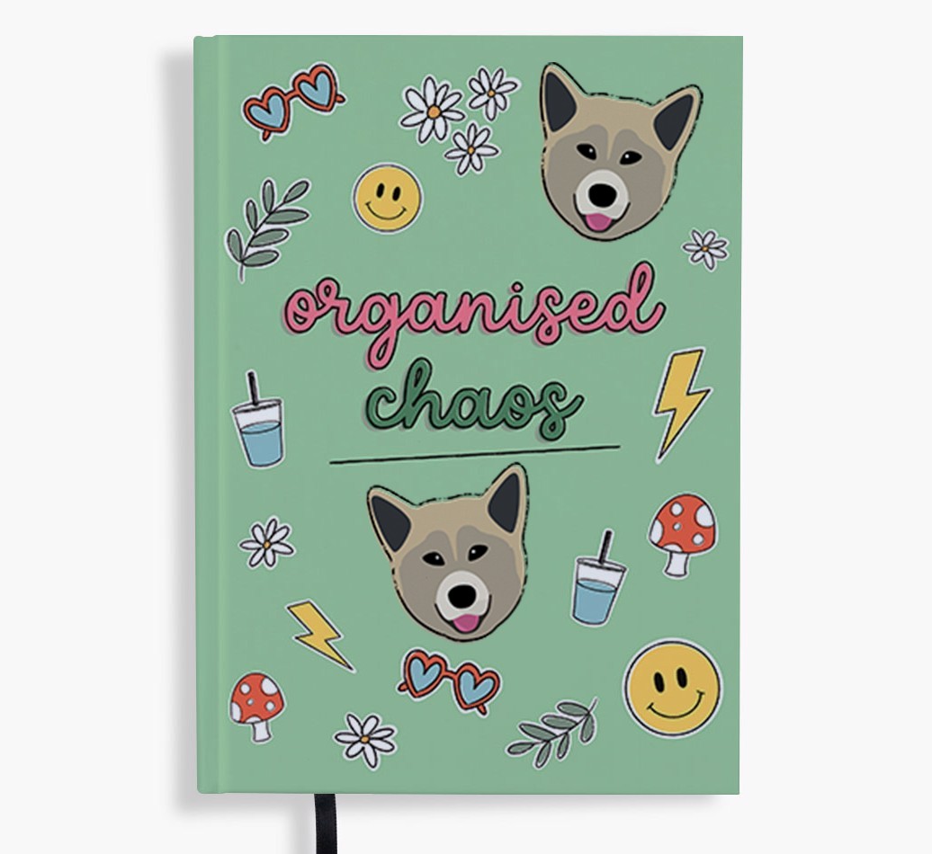 Organised Chaos: Personalised {breedFullName} Notebook