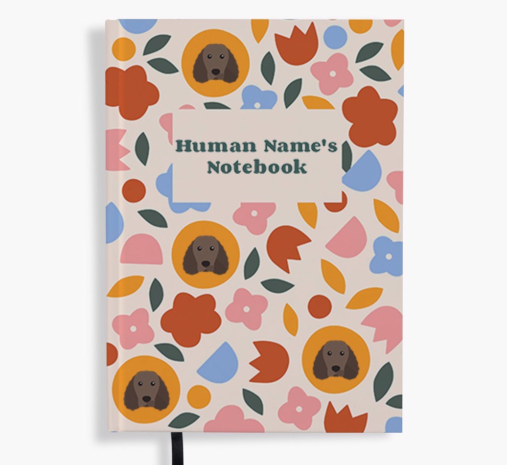 Floral: Personalised {breedFullName} Notebook