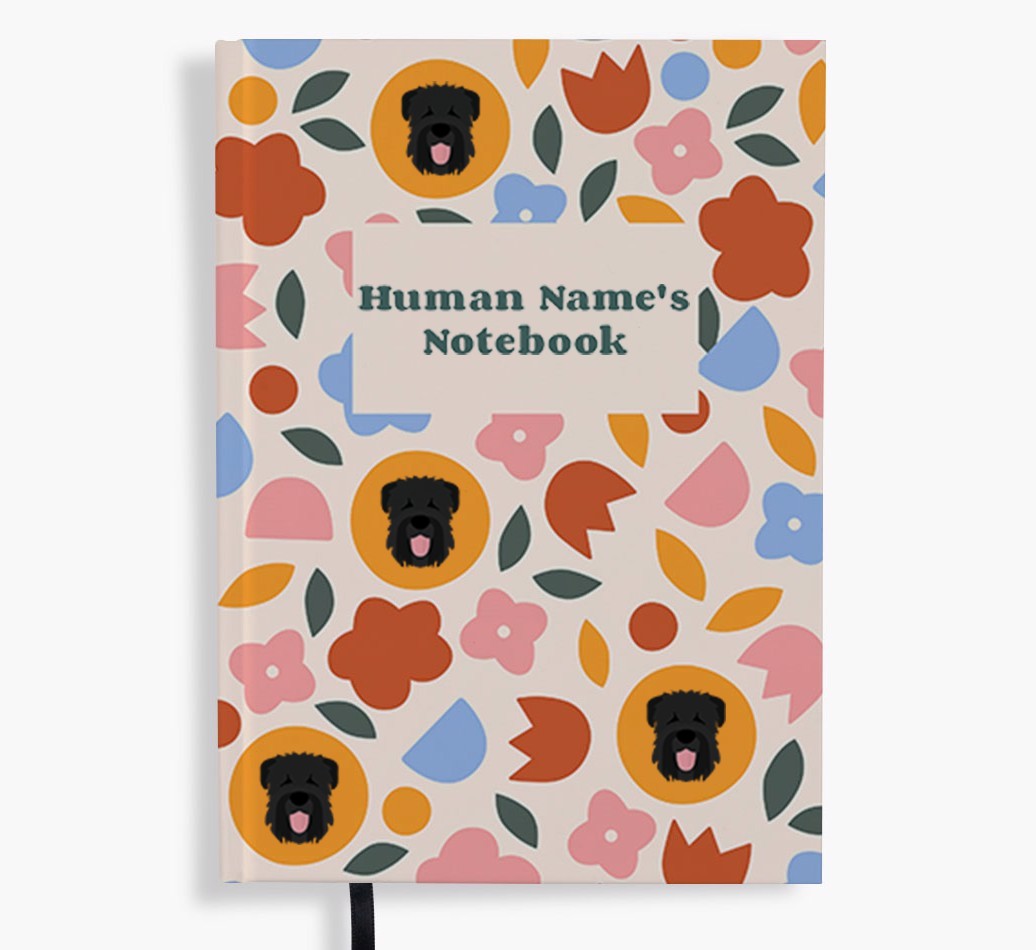 Floral: Personalized {breedFullName} Notebook