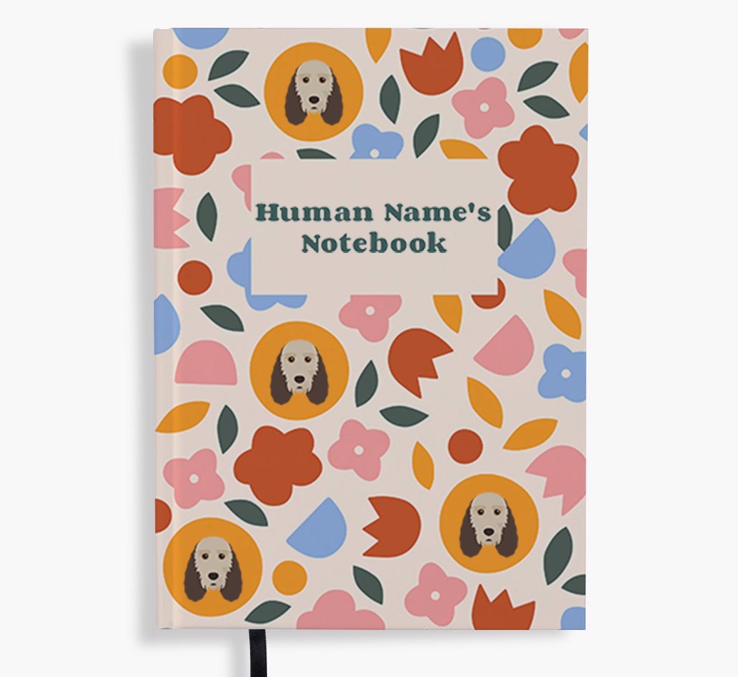 Floral: Personalised {breedFullName} Notebook