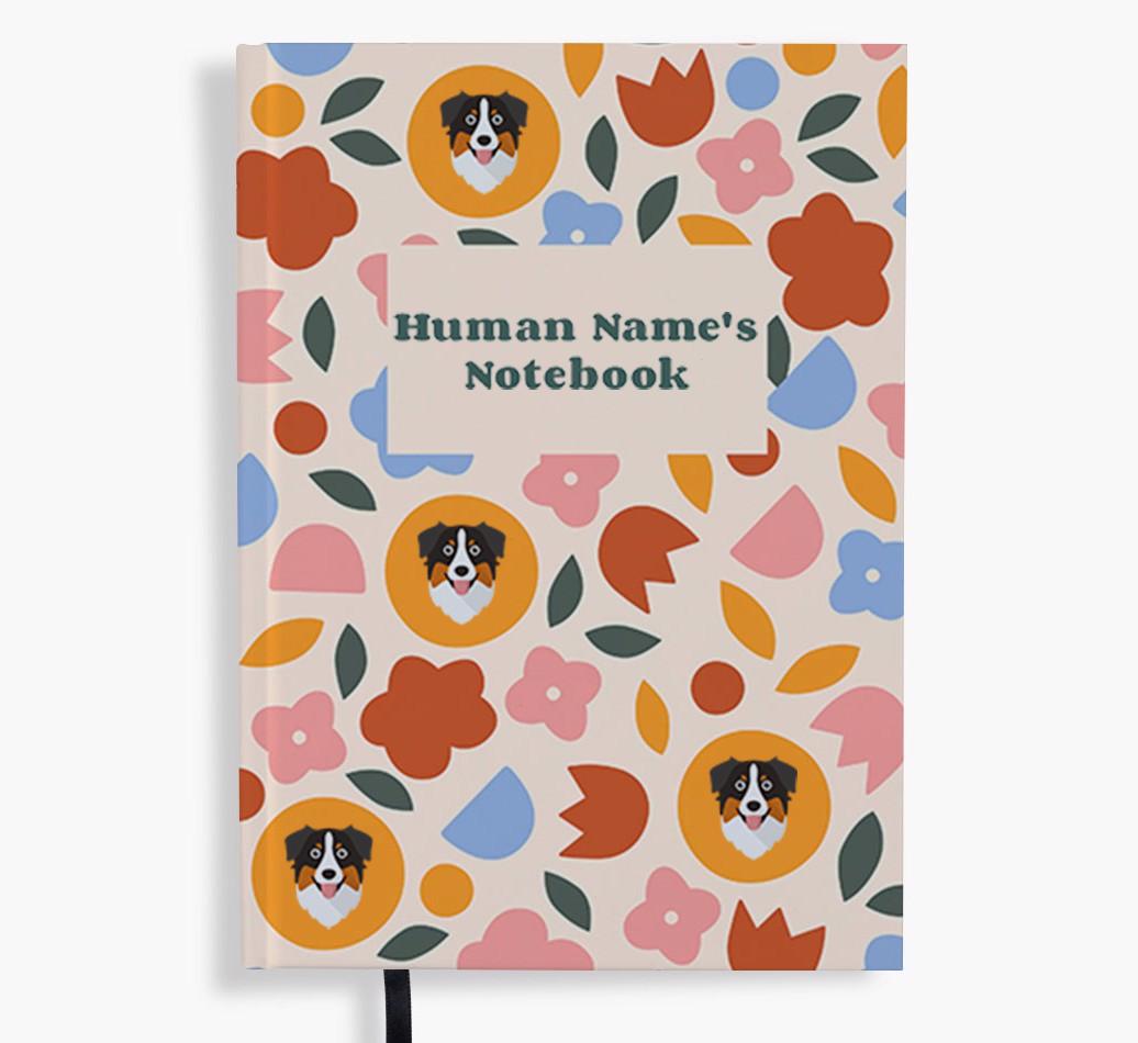 Floral: Personalized {breedFullName} Notebook