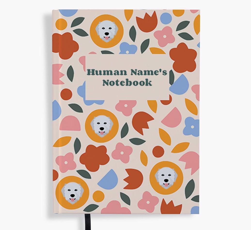 Floral: Personalized {breedFullName} Notebook