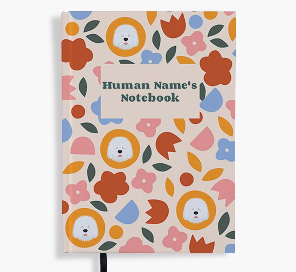 Floral: Personalized {breedFullName} Notebook