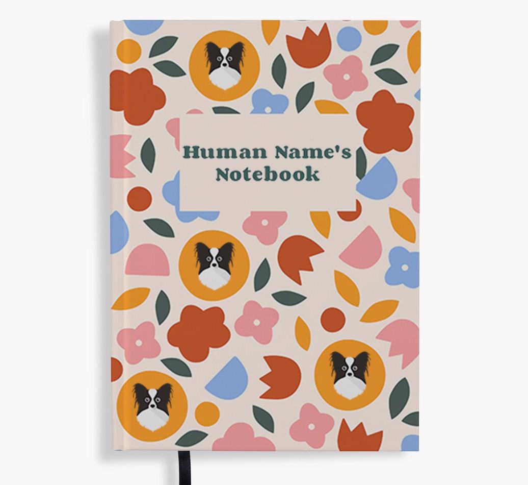 Floral: Personalized {breedFullName} Notebook