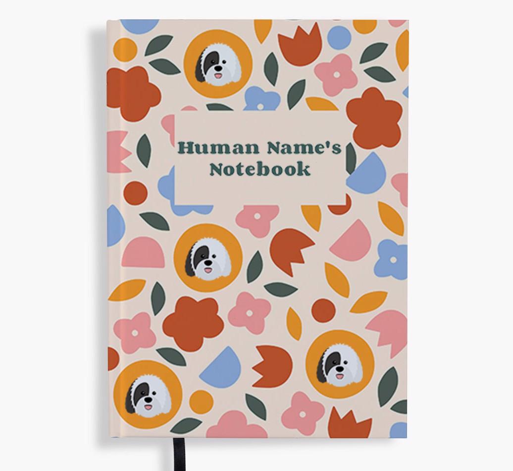 Floral: Personalized {breedFullName} Notebook