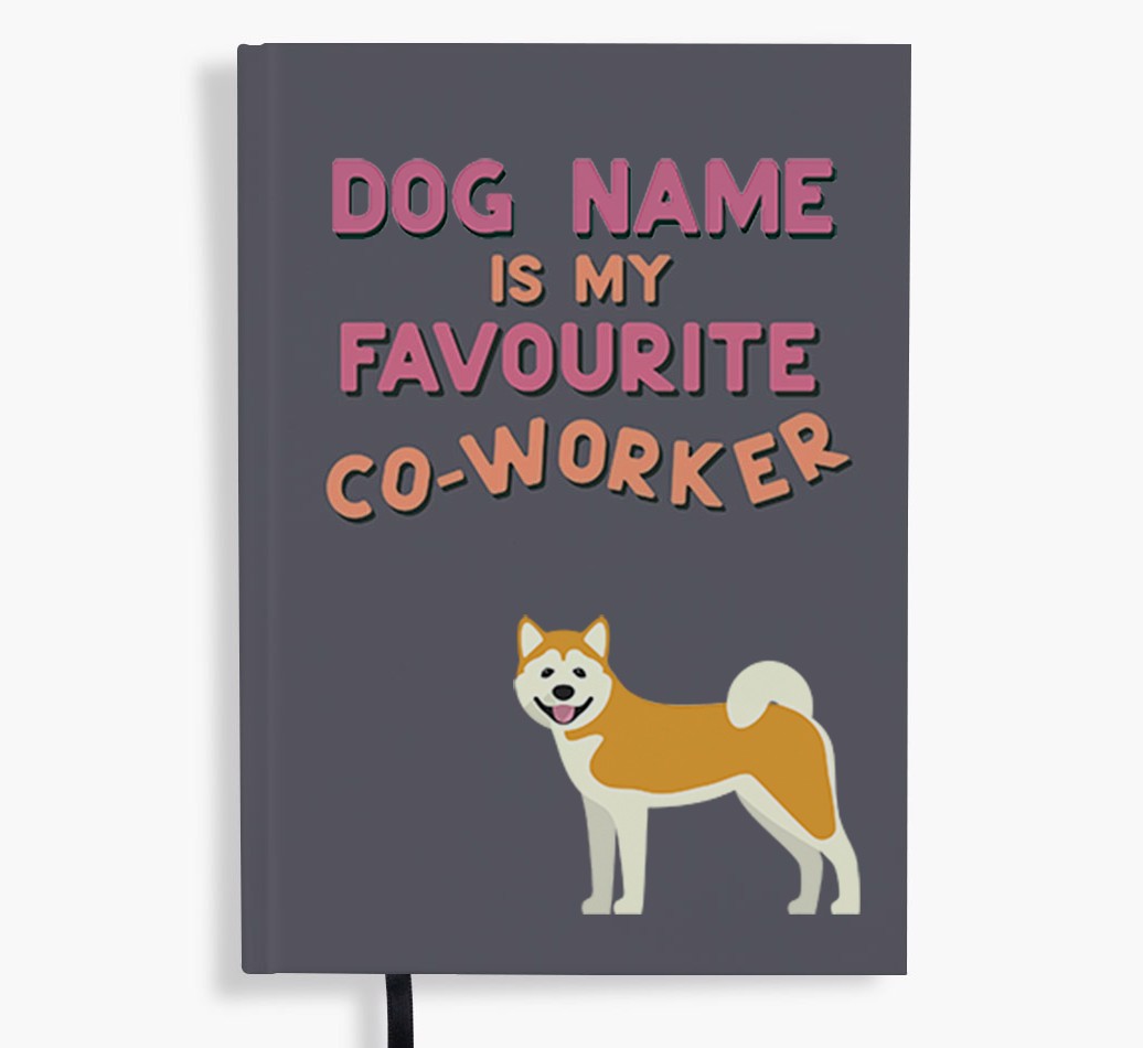 Favourite Co-Worker: Personalised {breedFullName} Notebook