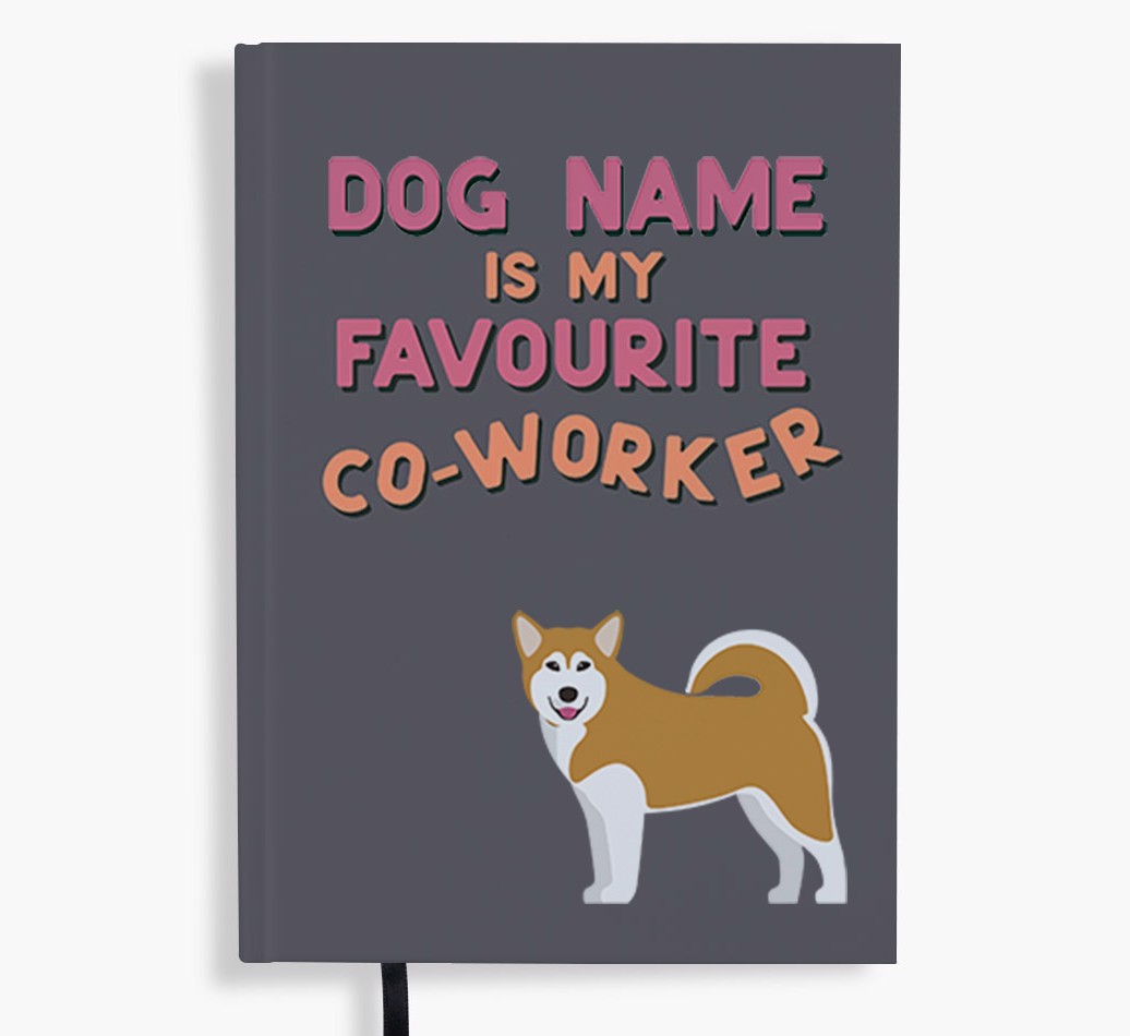 Favourite Co-Worker: Personalised {breedFullName} Notebook
