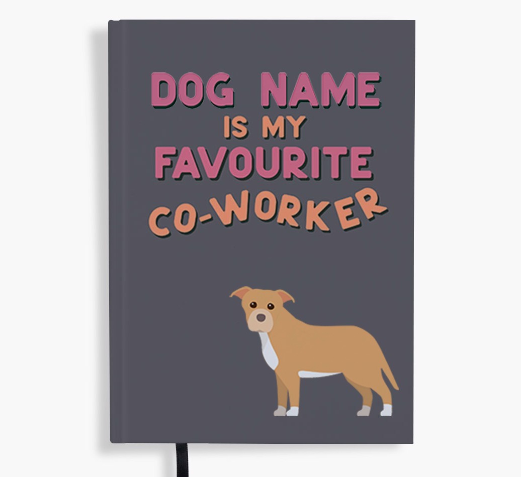 Favourite Co-Worker: Personalised {breedFullName} Notebook