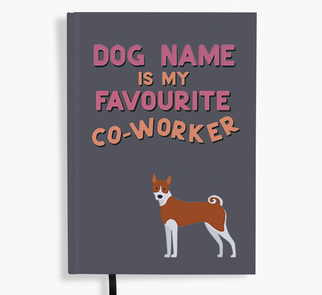 Favourite Co-Worker: Personalised {breedFullName} Notebook