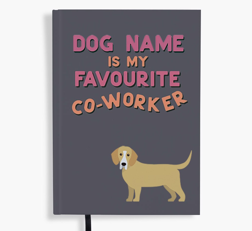 Favourite Co-Worker: Personalised {breedFullName} Notebook