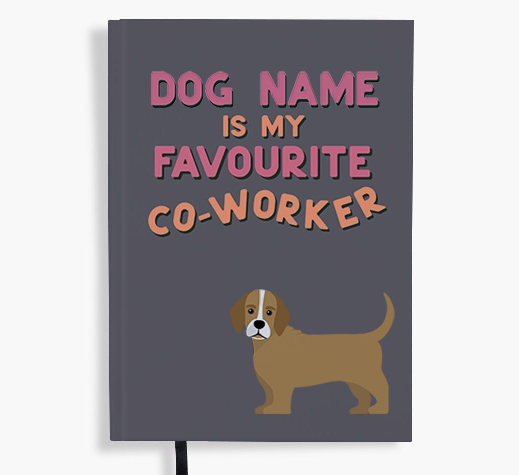 Favourite Co-Worker: Personalised {breedFullName} Notebook