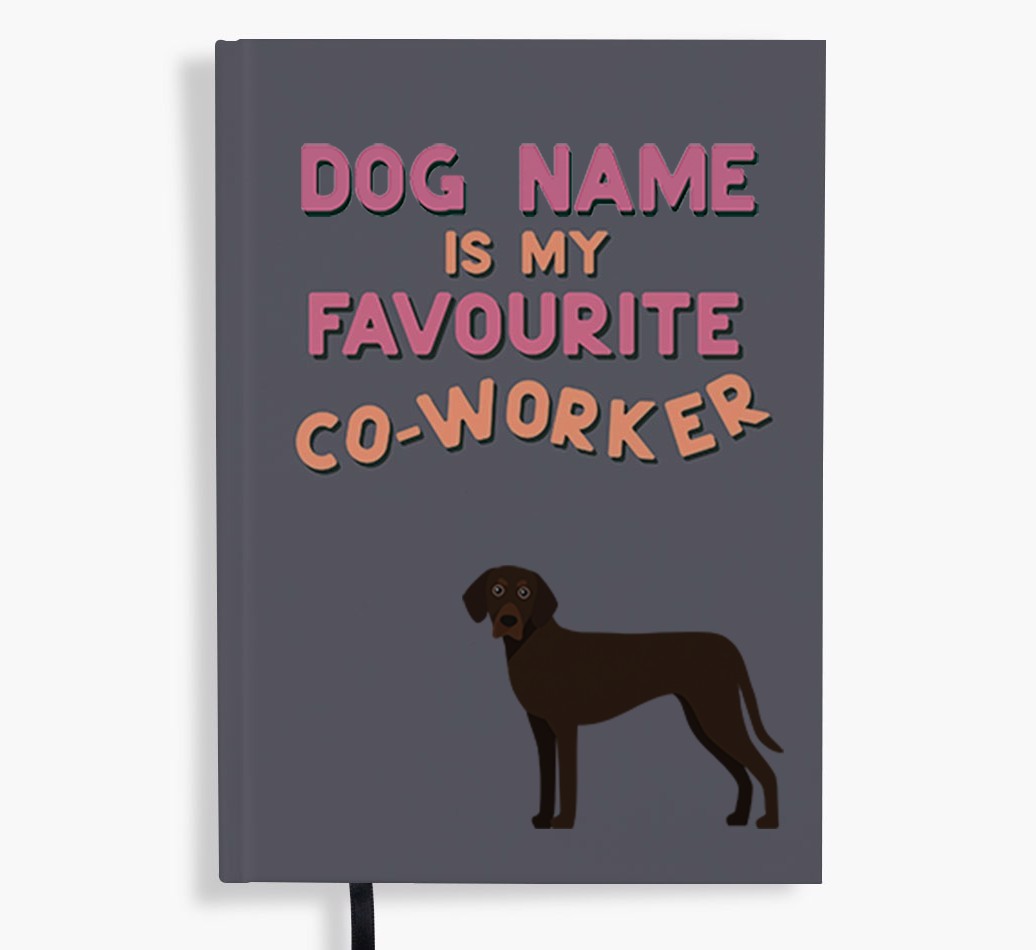 Favourite Co-Worker: Personalised {breedFullName} Notebook