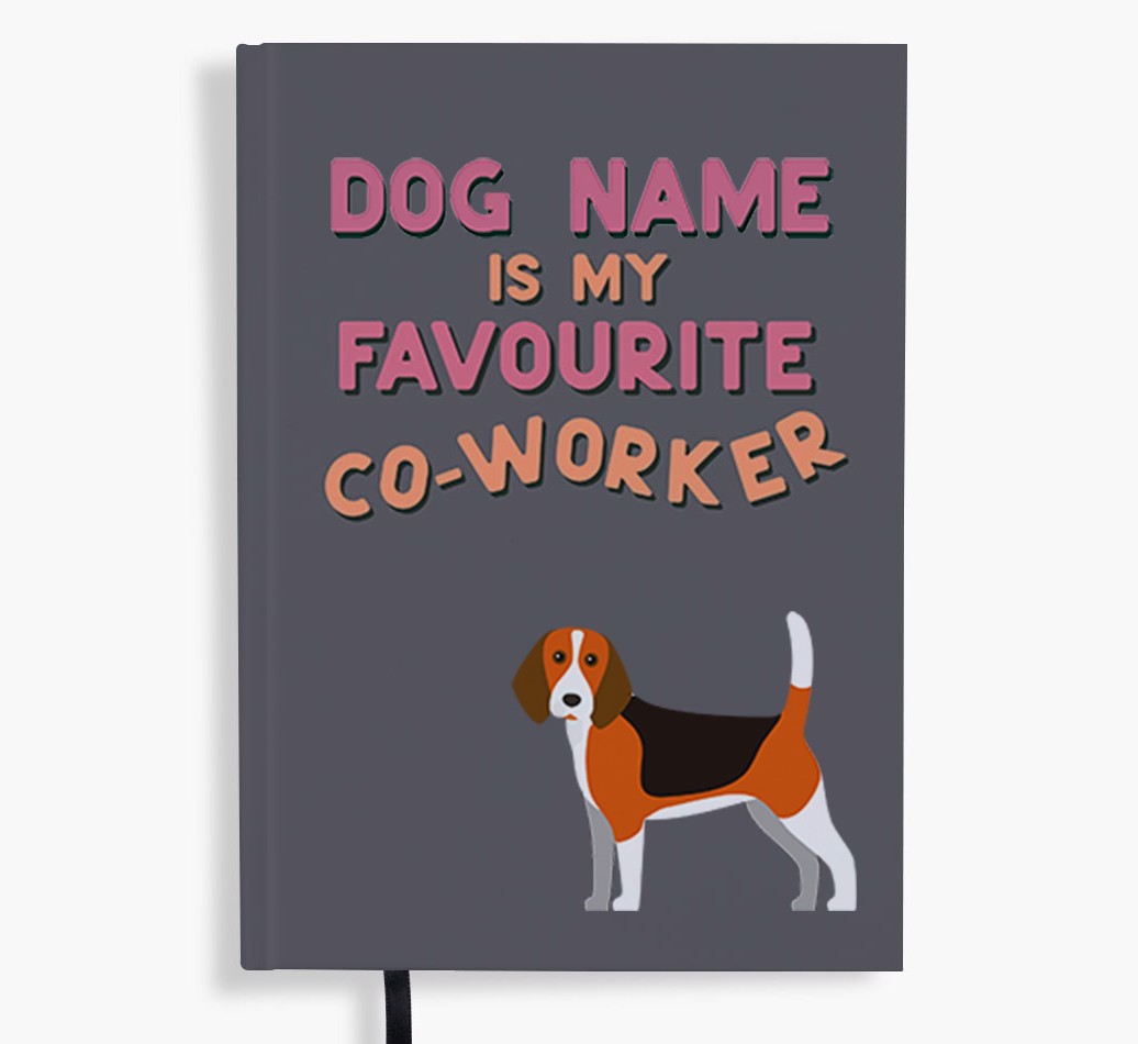 Favourite Co-Worker: Personalised {breedFullName} Notebook