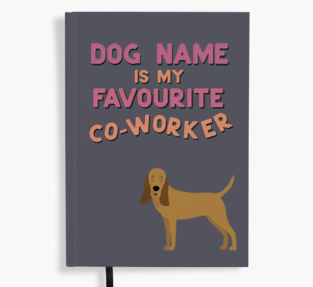 Favourite Co-Worker: Personalised {breedFullName} Notebook