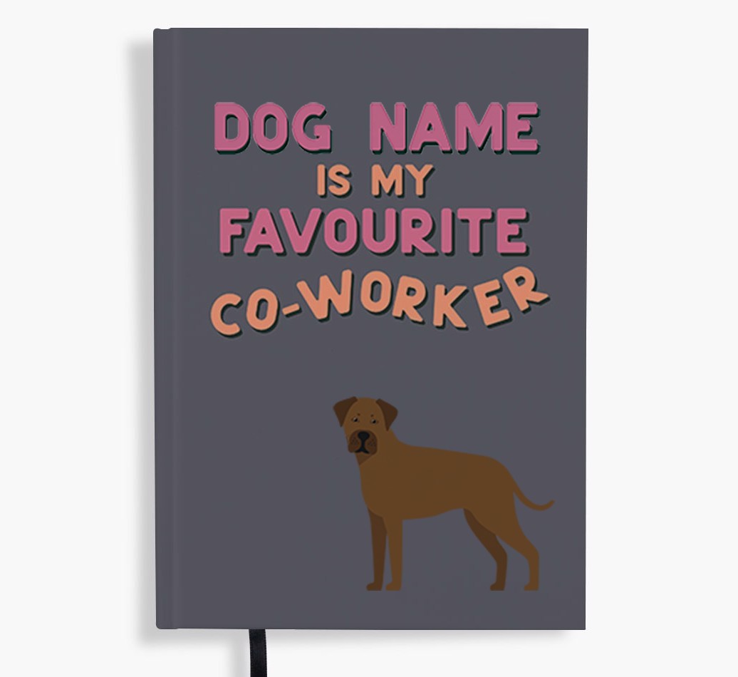 Favourite Co-Worker: Personalised {breedFullName} Notebook