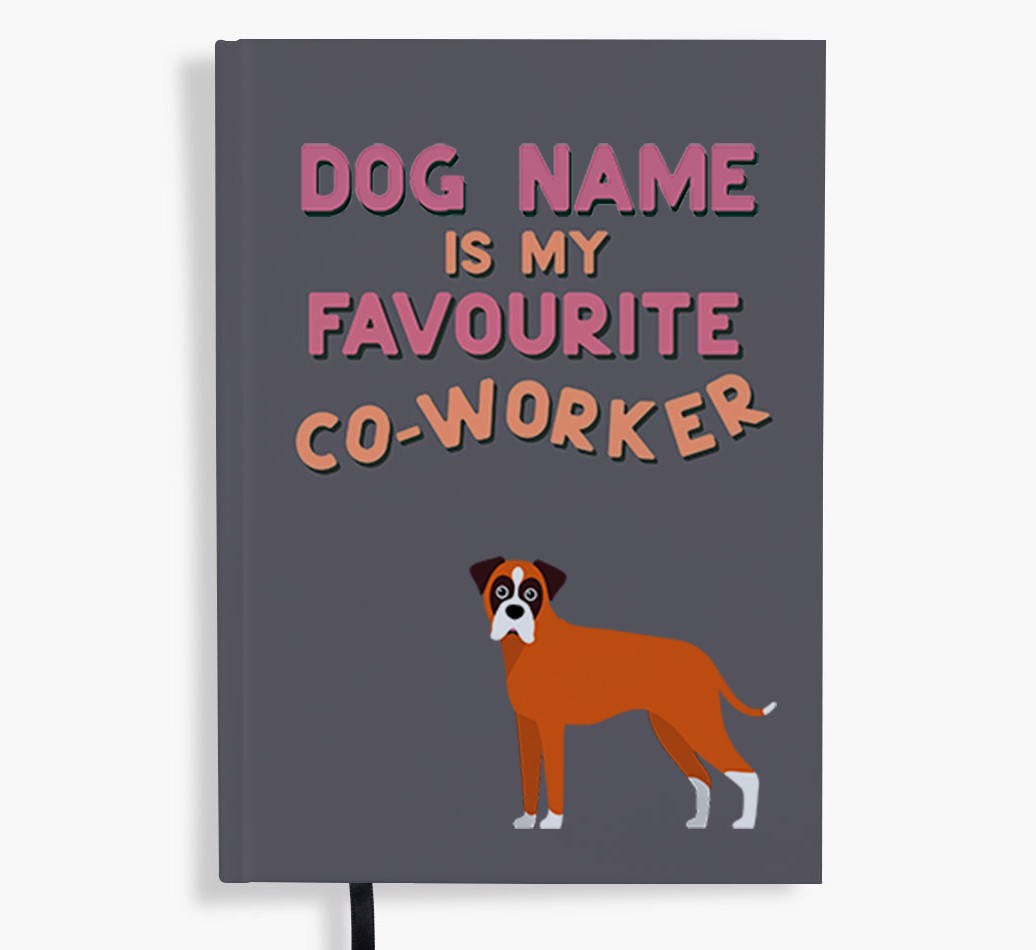 Favourite Co-Worker: Personalised {breedFullName} Notebook