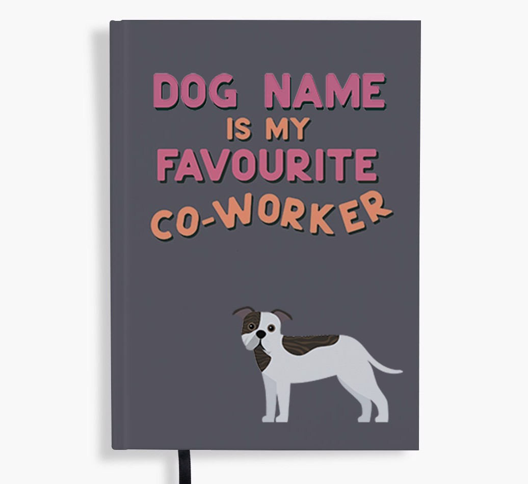 Favourite Co-Worker: Personalised {breedFullName} Notebook