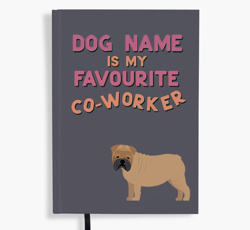 Favorite Co-Worker: Personalized {breedFullName} Notebook