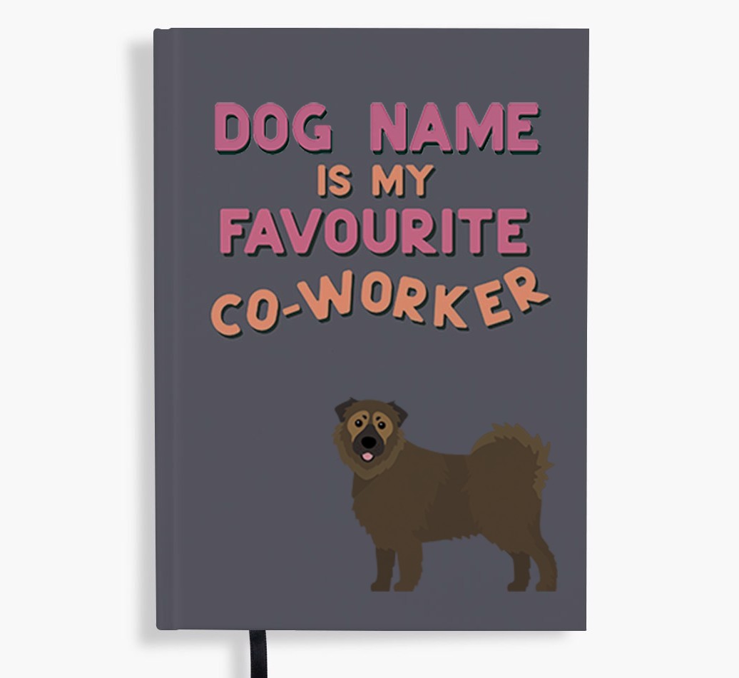 Favourite Co-Worker: Personalised {breedFullName} Notebook
