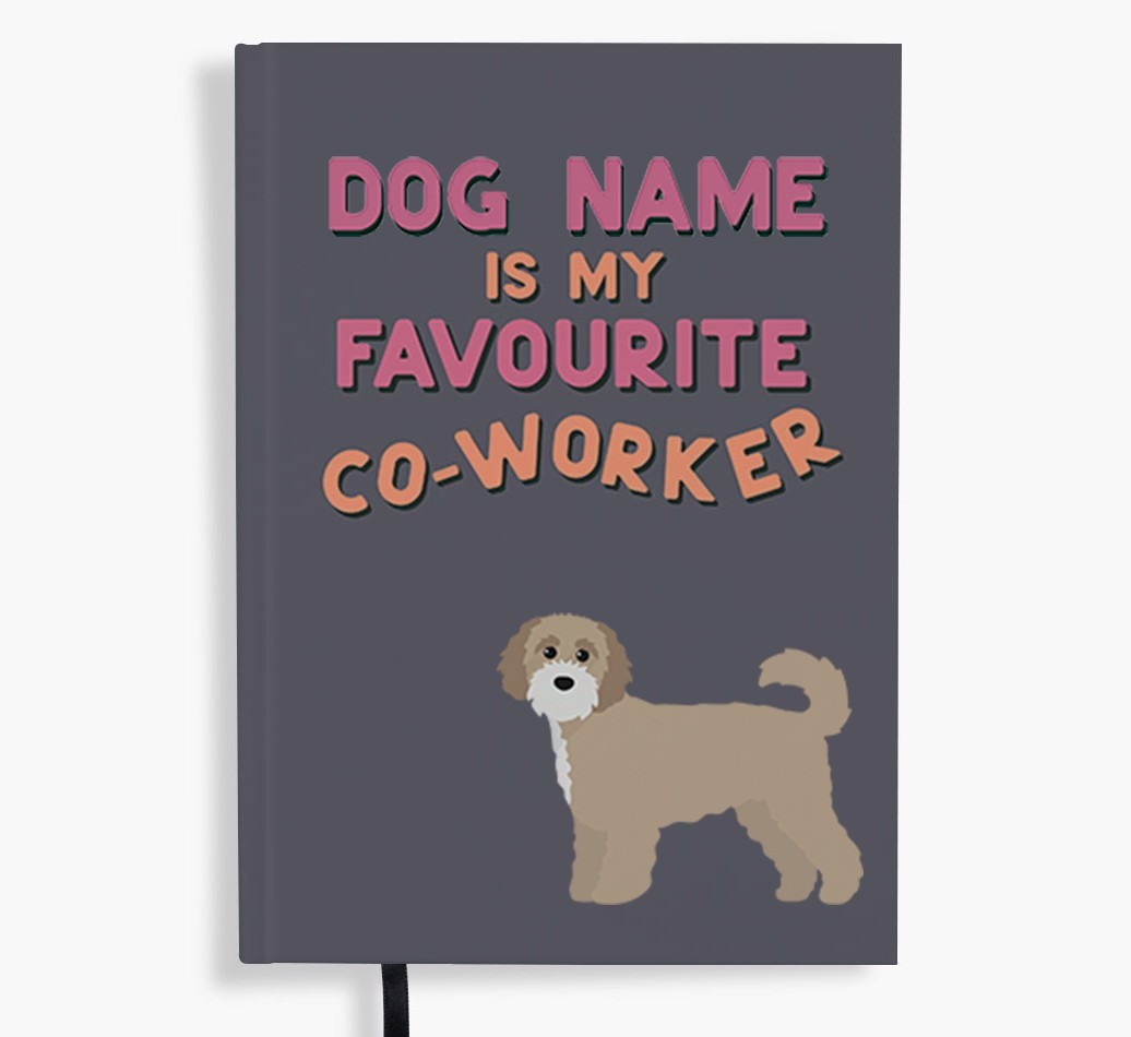 Favourite Co-Worker: Personalised {breedFullName} Notebook