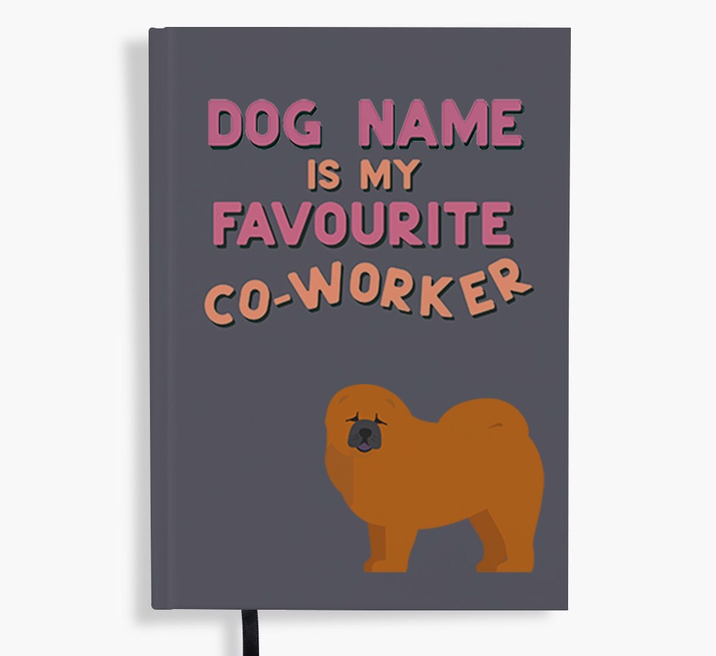 Favourite Co-Worker: Personalised {breedFullName} Notebook