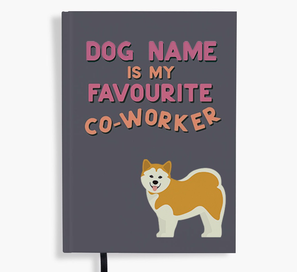 Favourite Co-Worker: Personalised {breedFullName} Notebook