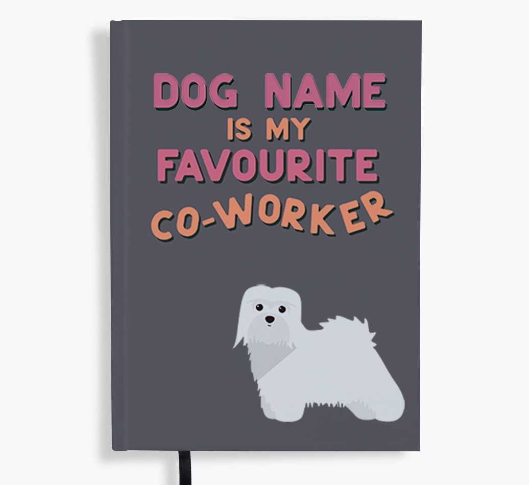 Favourite Co-Worker: Personalised {breedFullName} Notebook
