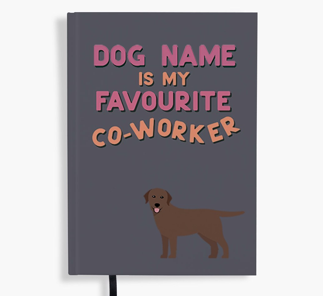 Favourite Co-Worker: Personalised {breedFullName} Notebook