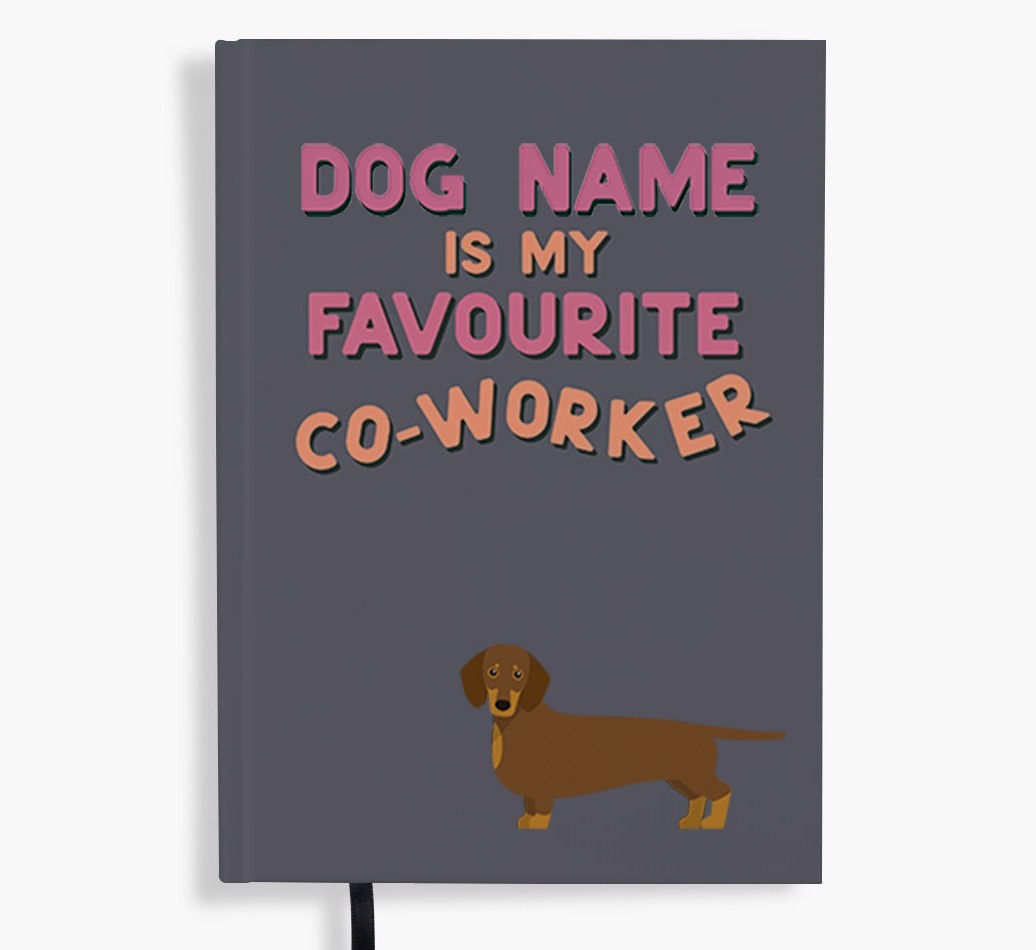 Favourite Co-Worker: Personalised {breedFullName} Notebook