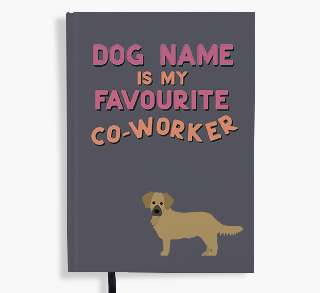Favourite Co-Worker: Personalised {breedFullName} Notebook