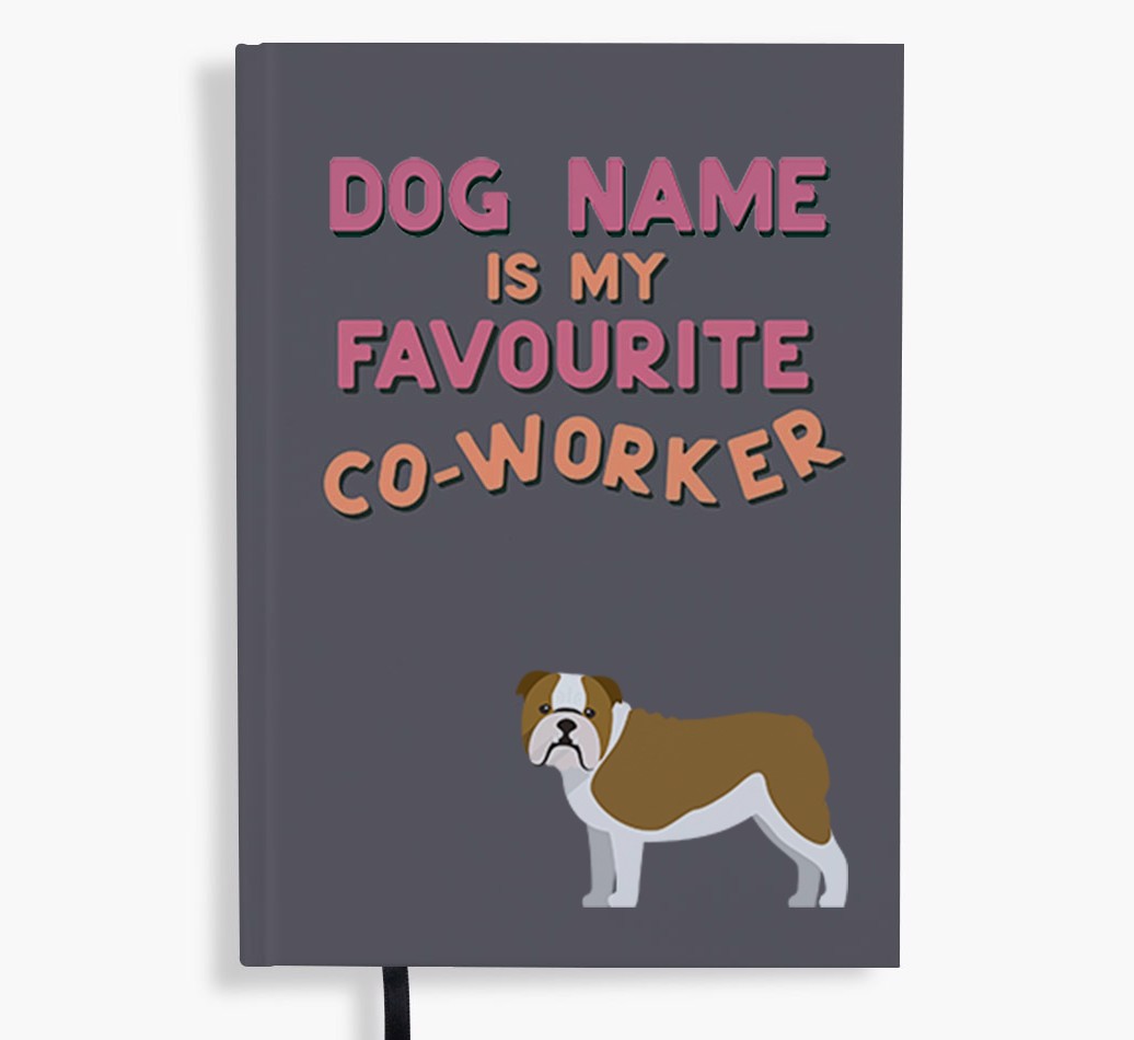 Favourite Co-Worker: Personalised {breedFullName} Notebook