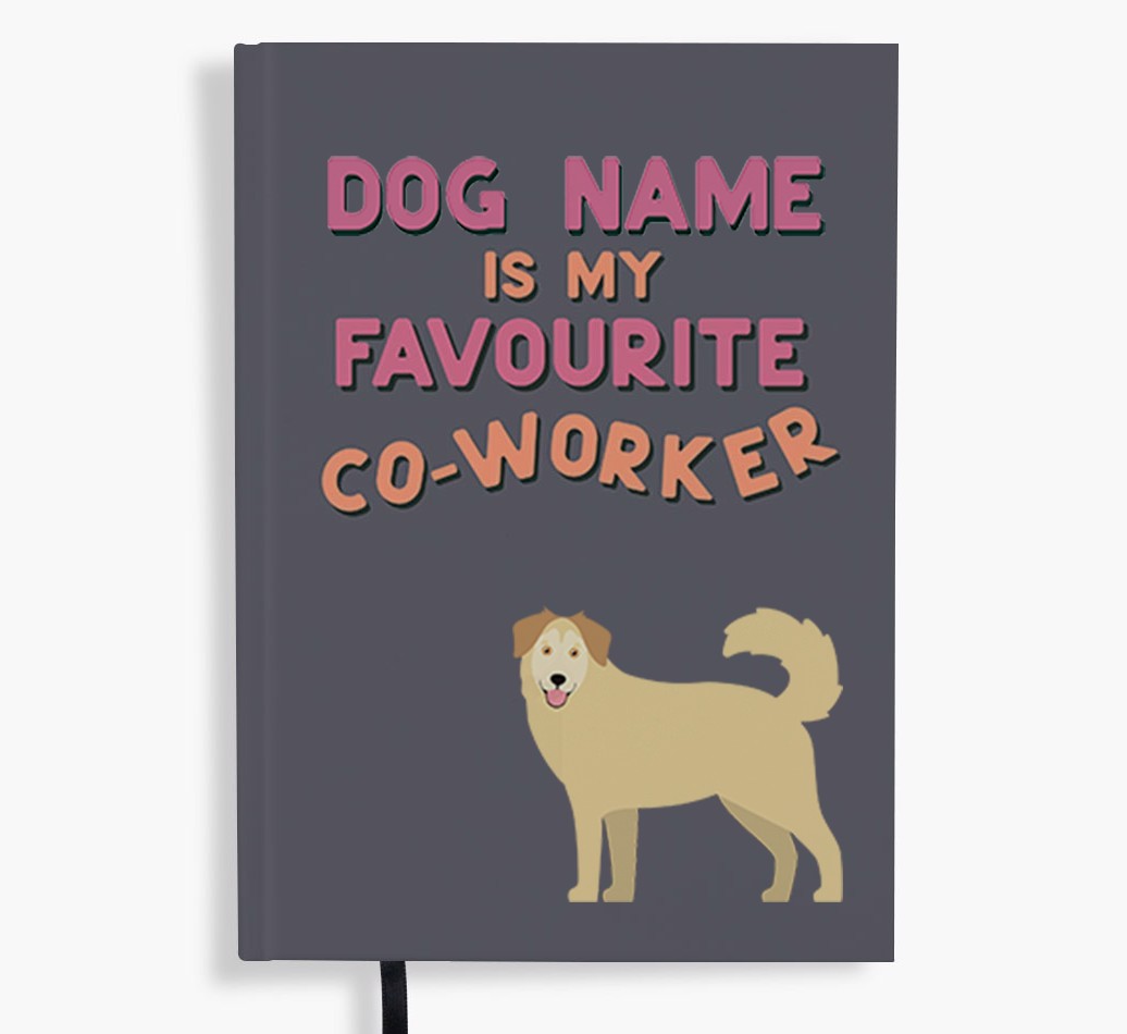Favourite Co-Worker: Personalised {breedFullName} Notebook