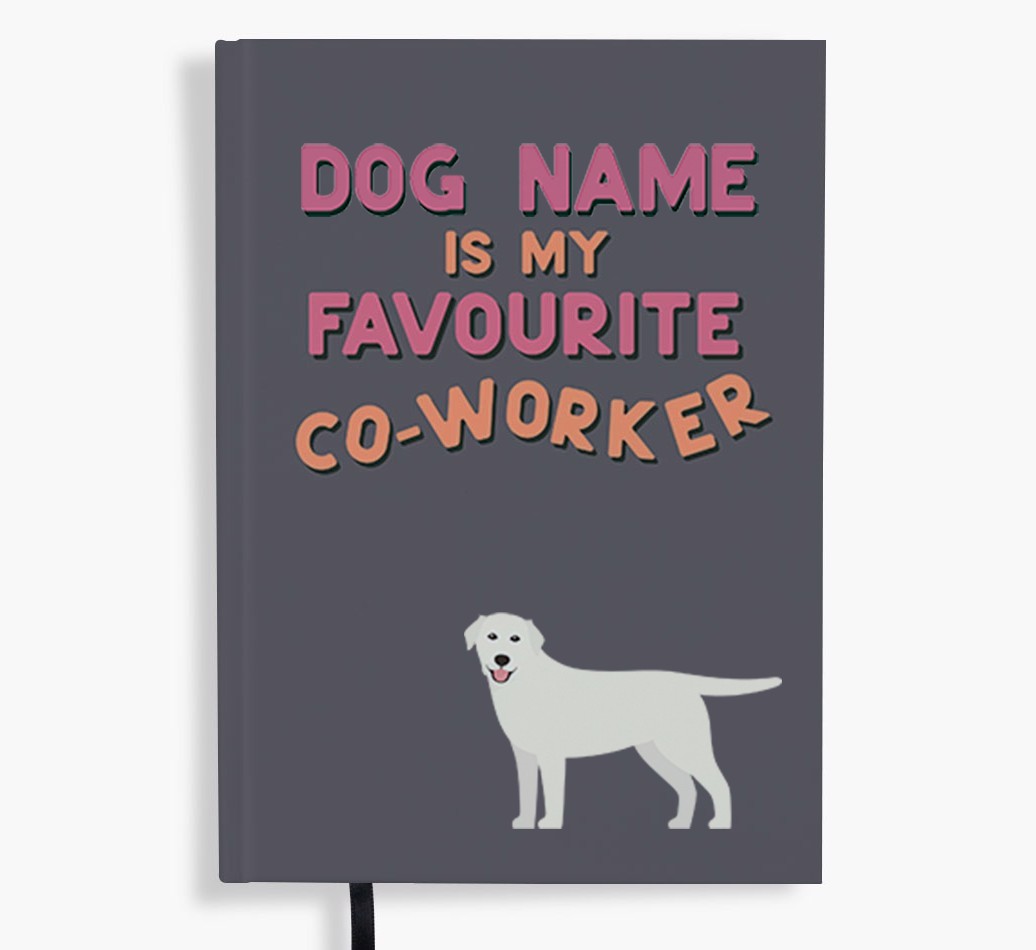 Favourite Co-Worker: Personalised {breedFullName} Notebook