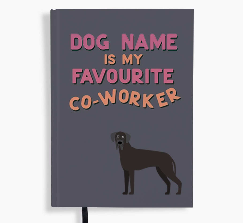 Favourite Co-Worker: Personalised {breedFullName} Notebook