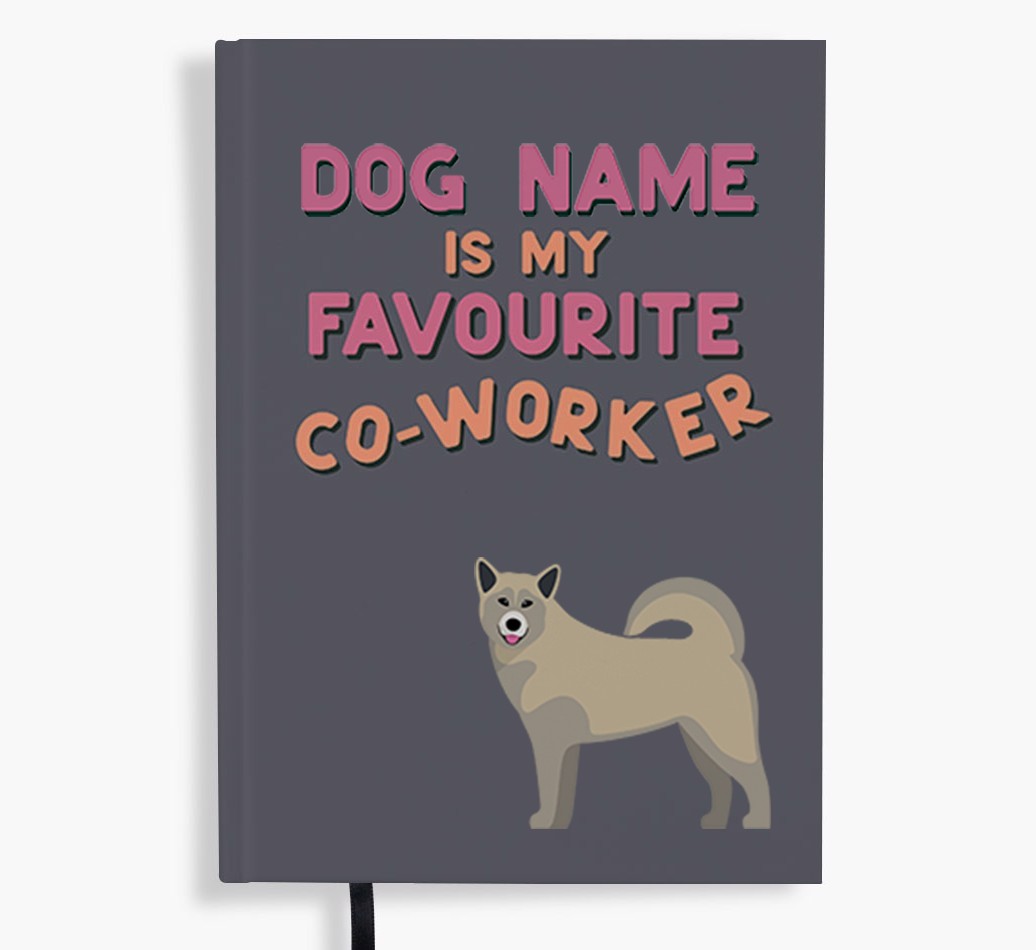 Favourite Co-Worker: Personalised {breedFullName} Notebook