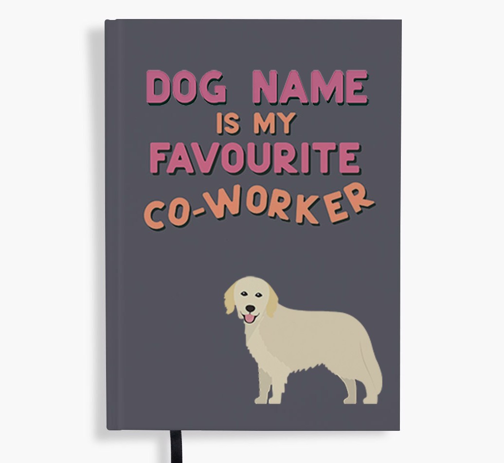 Favourite Co-Worker: Personalised {breedFullName} Notebook