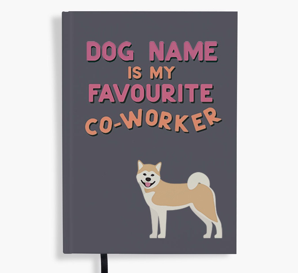 Favourite Co-Worker: Personalised {breedFullName} Notebook