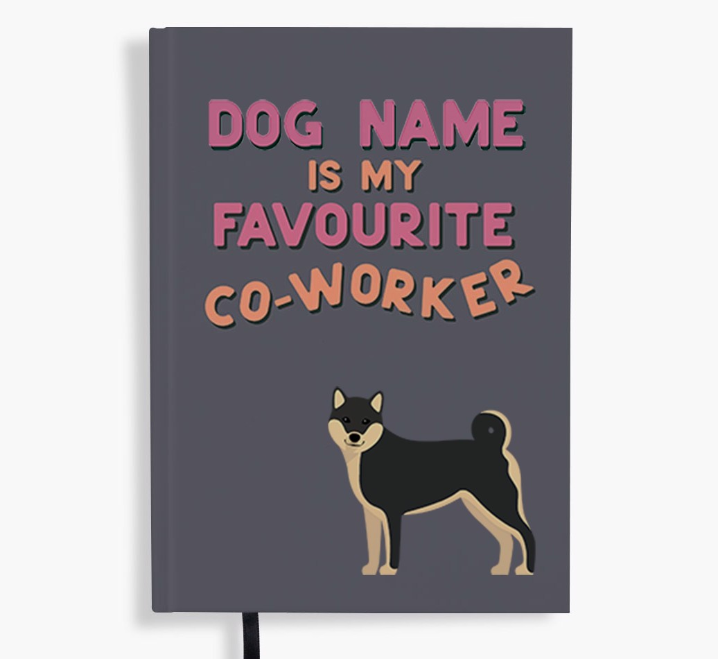 Favourite Co-Worker: Personalised {breedFullName} Notebook