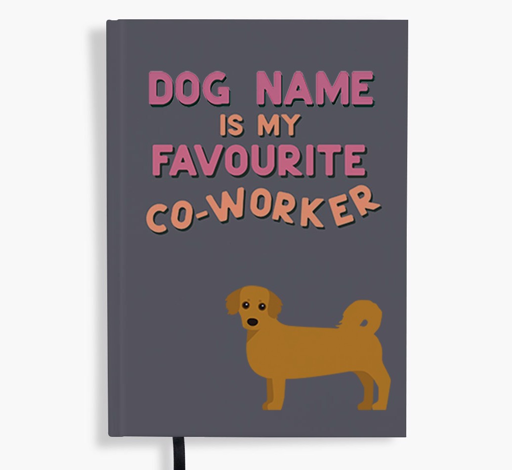 Favourite Co-Worker: Personalised {breedFullName} Notebook