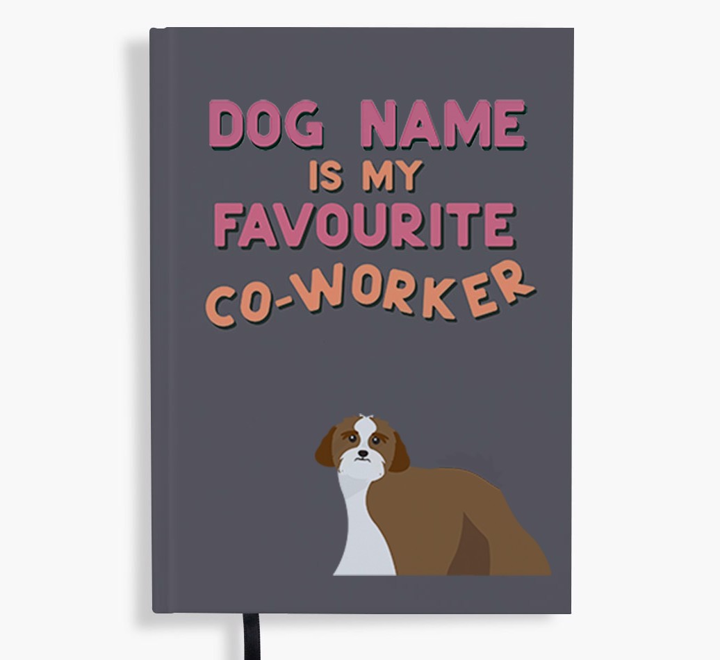 Favourite Co-Worker: Personalised {breedFullName} Notebook