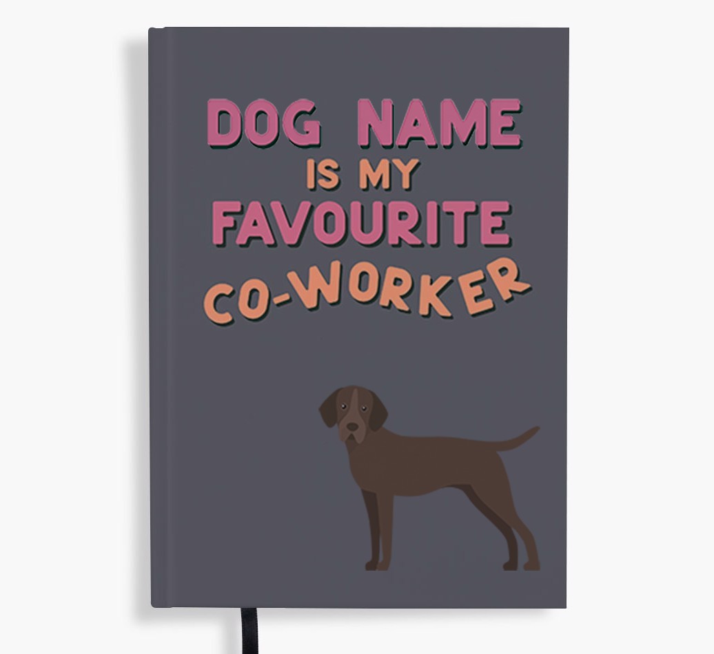 Favourite Co-Worker: Personalised {breedFullName} Notebook