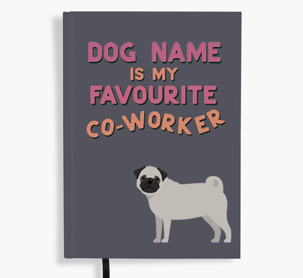 Favourite Co-Worker: Personalised {breedFullName} Notebook