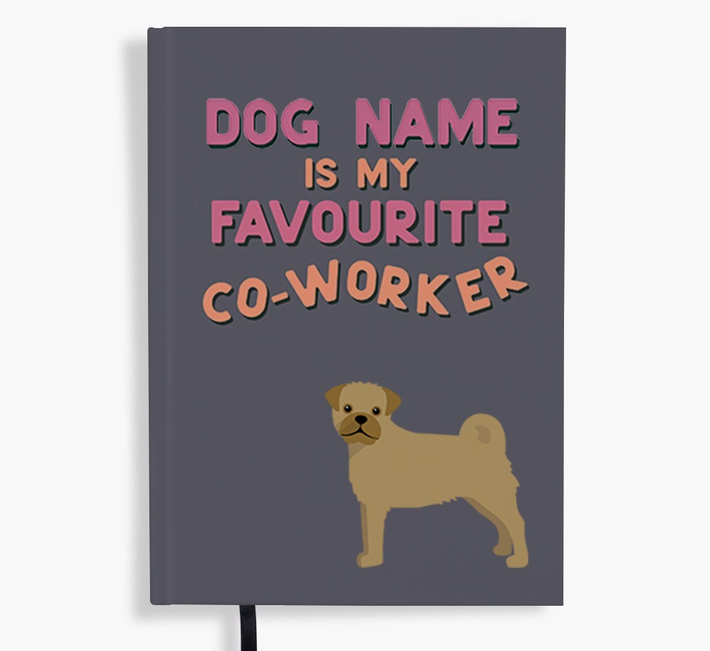 Favourite Co-Worker: Personalised {breedFullName} Notebook