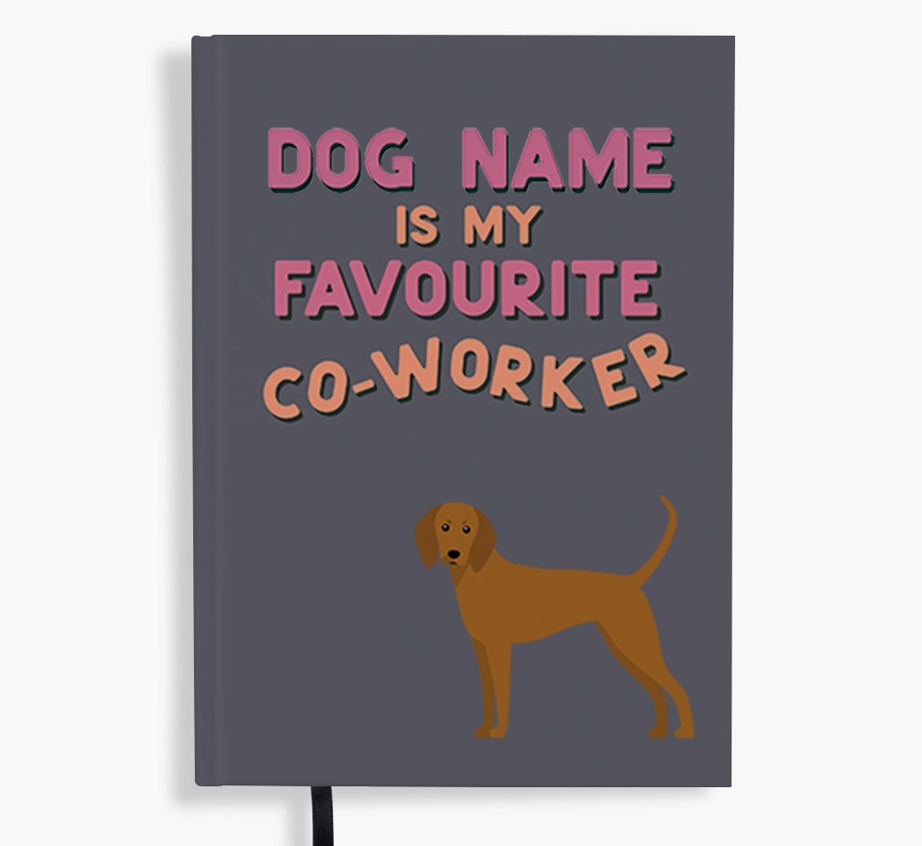 Favourite Co-Worker: Personalised {breedFullName} Notebook