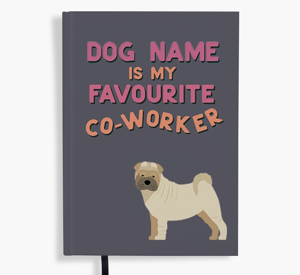 Favourite Co-Worker: Personalised {breedFullName} Notebook