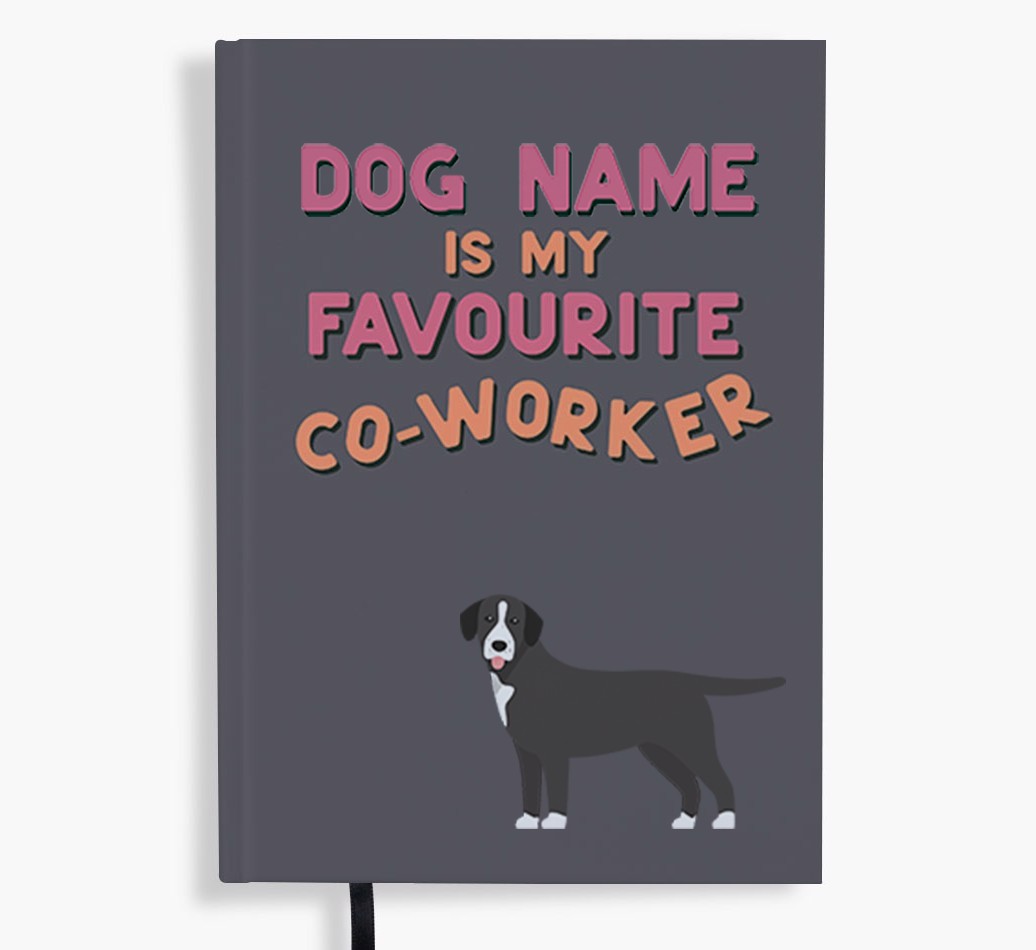 Favourite Co-Worker: Personalised {breedFullName} Notebook
