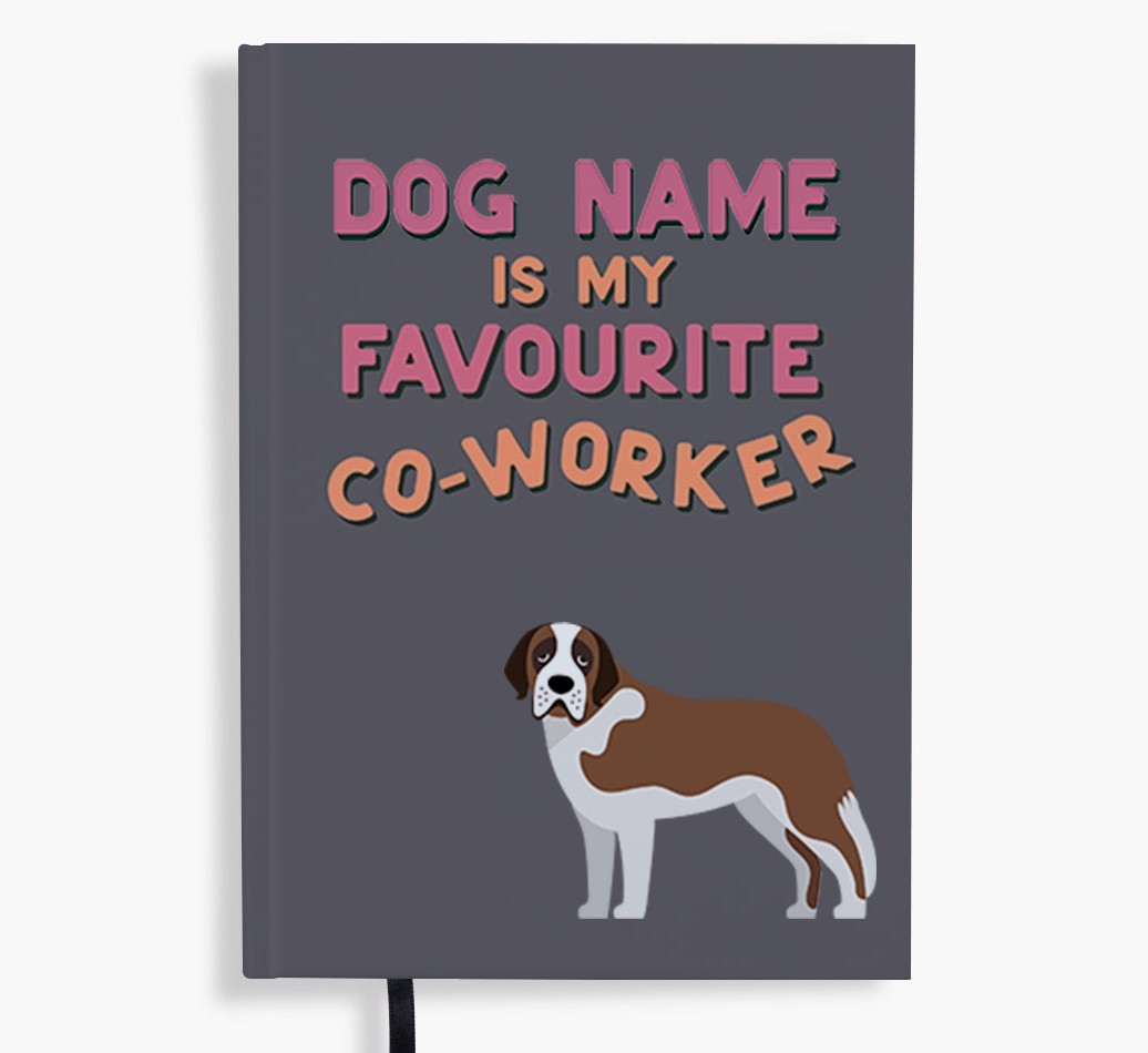 Favourite Co-Worker: Personalised {breedFullName} Notebook